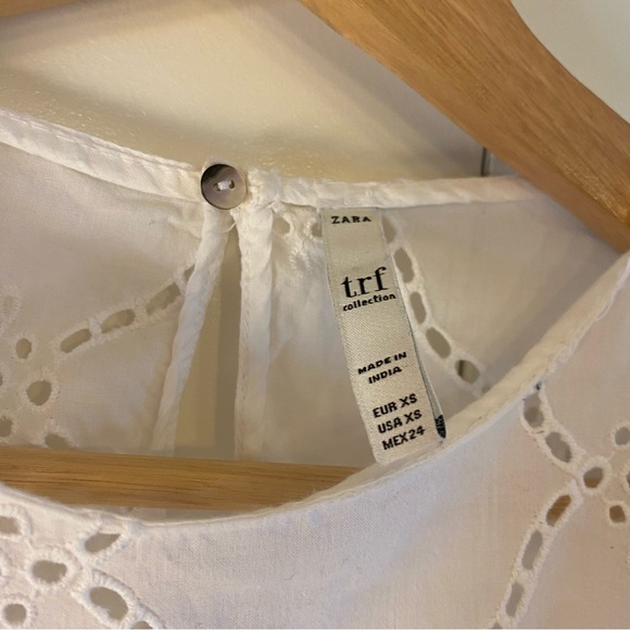 Zara TRF lace broderie anglaise blouse - Picture 3 of 4